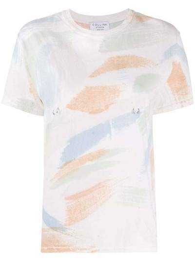 Collina Strada футболка с эффектом разбрызганной краски XX344