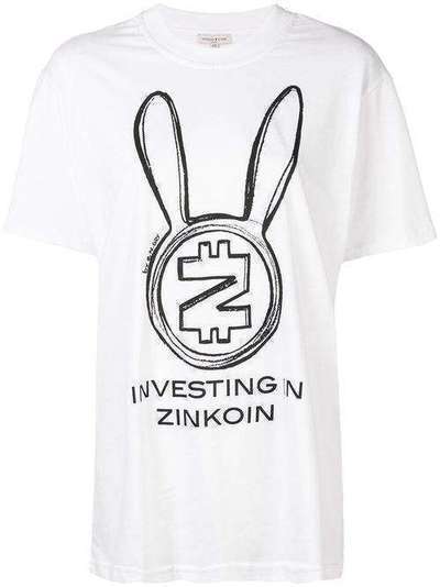 Natasha Zinko футболка 'Zincoin' в стиле оверсайз FW1851006
