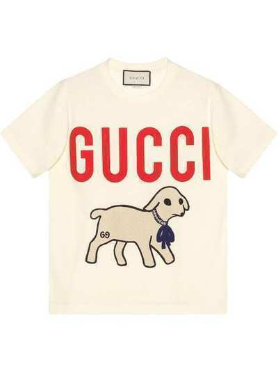 Gucci футболка с нашивкой 580762XJBSX