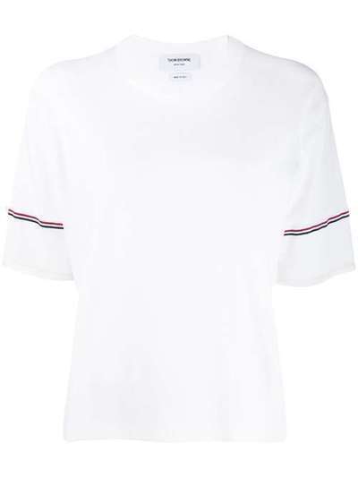 Thom Browne футболка мешковатого кроя с круглым вырезом FKA258A03131