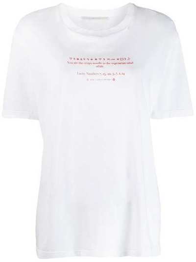 Stella McCartney футболка с надписью 381701SNW71