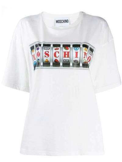 Moschino футболка с принтом J07125440