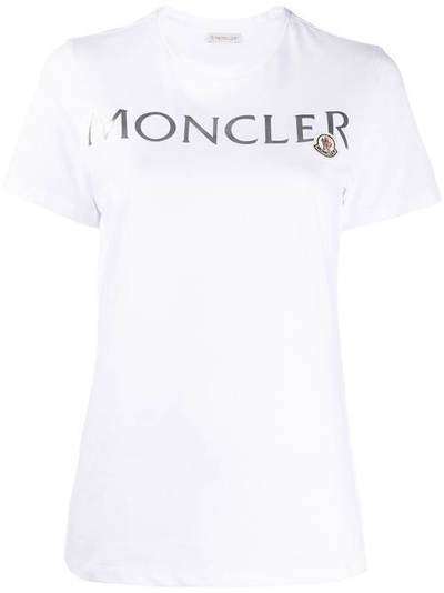Moncler футболка с тисненым логотипом 8C71510V8094