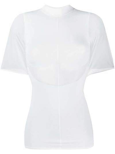 Courrèges funnel-neck fitted T-shirt 120ML20M820