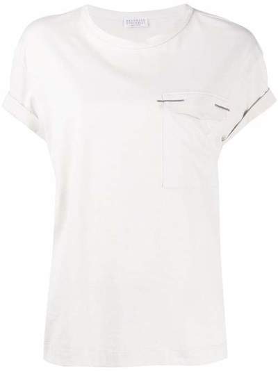 Brunello Cucinelli футболка с накладным карманом M0045BR810C9443