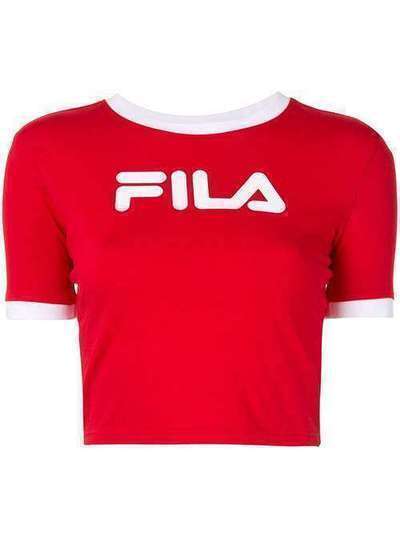 Fila укороченная футболка с логотипом FWASW003