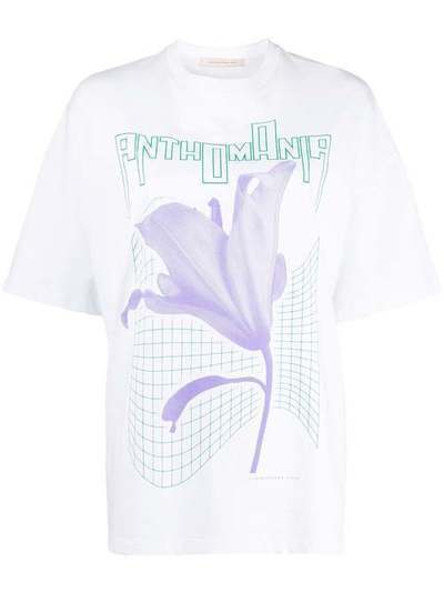 Christopher Kane футболка с принтом Anthomania RE20TS435MEDIUMWEIGHTJERSEYWHITE