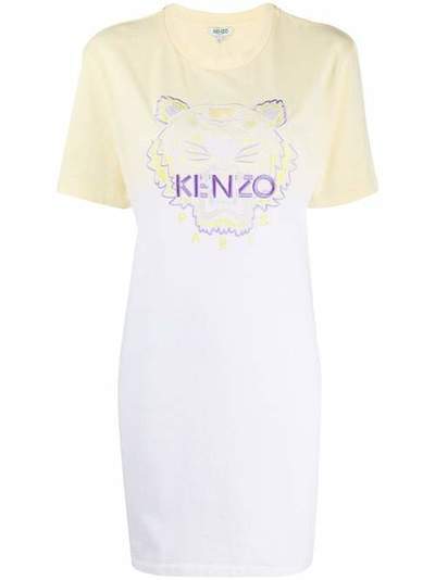 Kenzo платье-футболка Tiger с эффектом градиента FA52RO7524YG