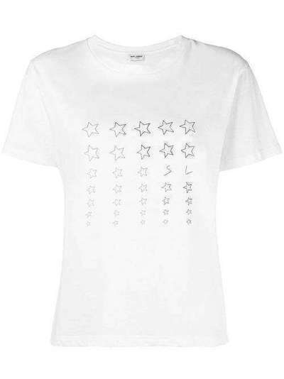Saint Laurent футболка со звездным принтом 525476YB2UD