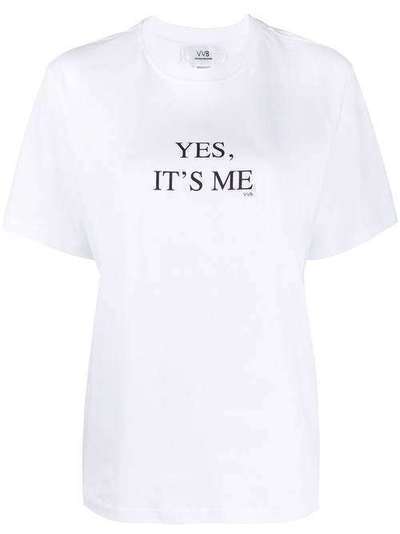 Victoria Victoria Beckham "футболка Yes, It's Me с круглым вырезом" 2220JTS001339A