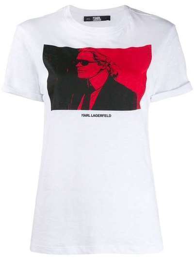 Karl Lagerfeld футболка Karl с принтом 200W1790100