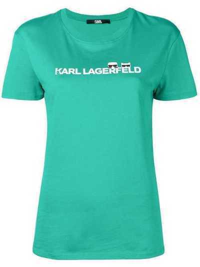 Karl Lagerfeld футболка 'Ikonik' с логотипом 91KW1740640