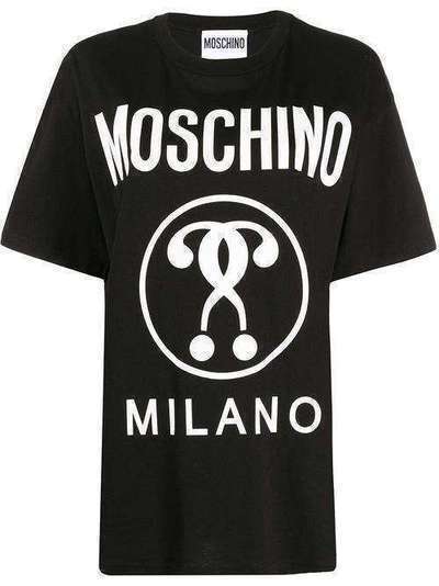Moschino футболка с принтом A07170540