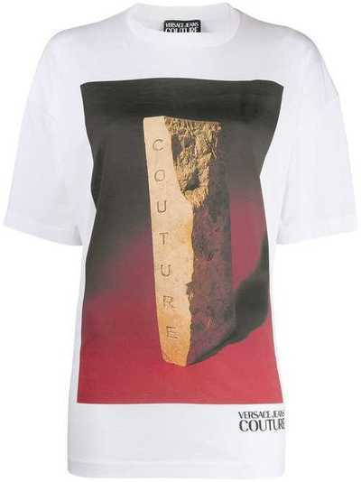 Versace Jeans Couture футболка с графичным принтом B2HUA7VB30257