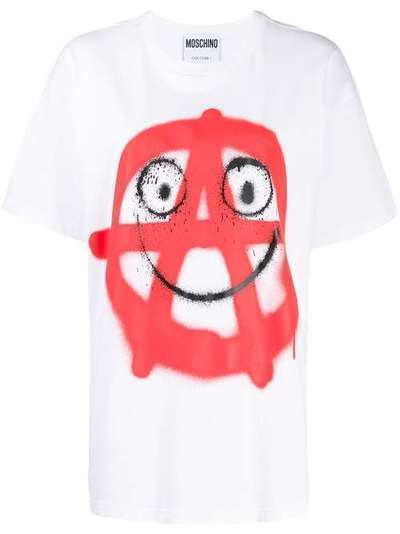 Moschino футболка с принтом A07140540