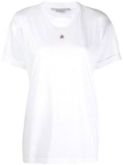 Stella McCartney футболка с кристаллами 457142SMW98