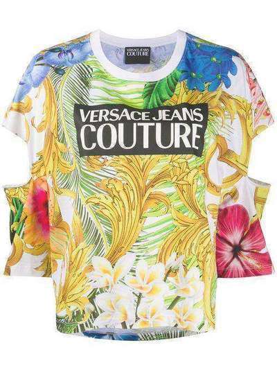 Versace Jeans Couture футболка с цветочным принтом B2HVA7K130329