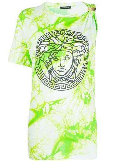 Versace футболка с принтом тай-дай и декором Medusa A86374A234568
