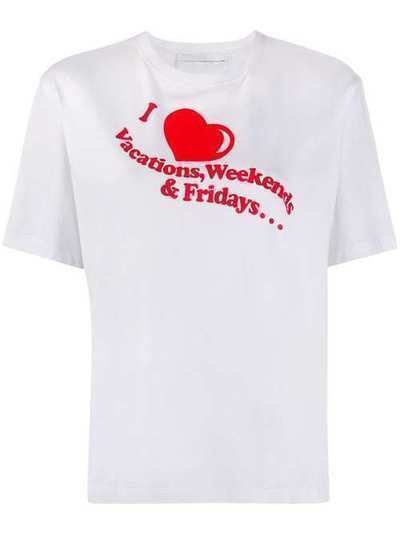 Victoria Victoria Beckham футболка I Heart Weekends с принтом JTS000450A