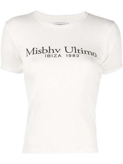 MISBHV футболка с логотипом 020W200COFFWHITE