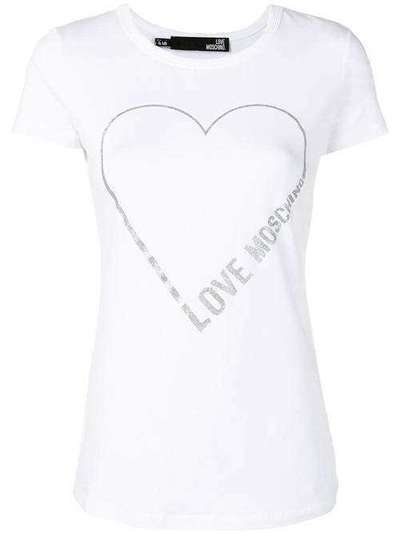 Love Moschino футболка с принтом сердца и логотипа W4F7339E2011