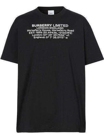 Burberry футболка с принтом 8024628