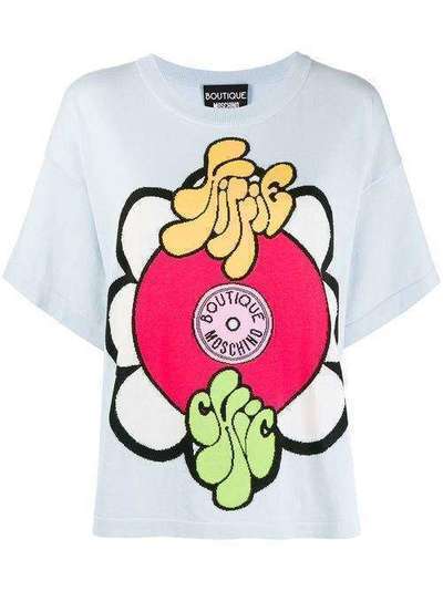Boutique Moschino футболка Hippie Chic 9320800