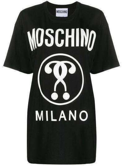 Moschino футболка с принтом и логотипом A0717540