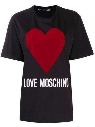 Love Moschino футболка оверсайз с логотипом W4F8721M3517
