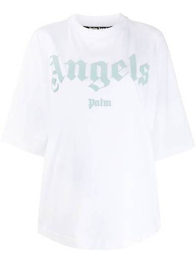 Palm Angels футболка с тисненым логотипом PWAA023S20JER0020140