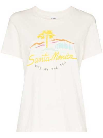 RE/DONE футболка Santa Monica с принтом 0232WLSTE3