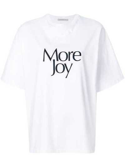 Christopher Kane футболка 'More Joy' CFWTS361MEDIUMWEIGHTJERSEYWHITE