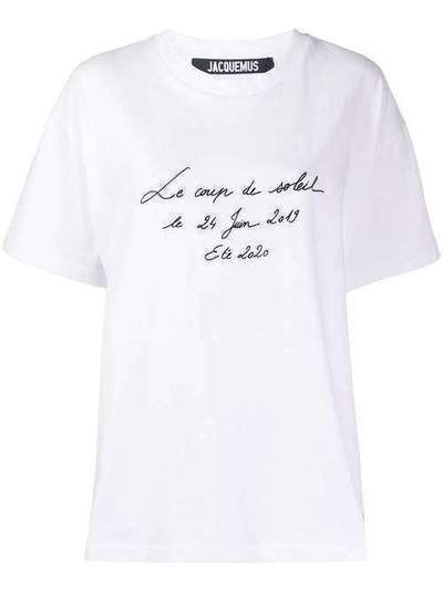 Jacquemus футболка Coup de Soleil 201JS17