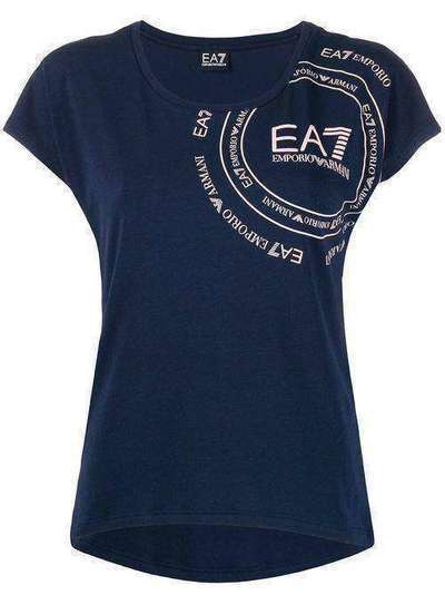 Ea7 Emporio Armani футболка с логотипом 6GTT14TJ12Z