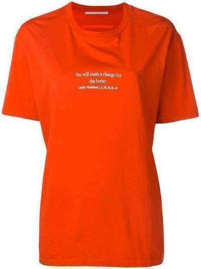 Stella McCartney футболка с надписью 381701SMW82