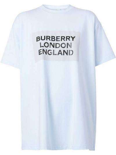 Burberry футболка оверсайз с логотипом 8026475