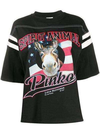 Pinko футболка Spirit Animal с принтом 1N12L4Y68EZ99
