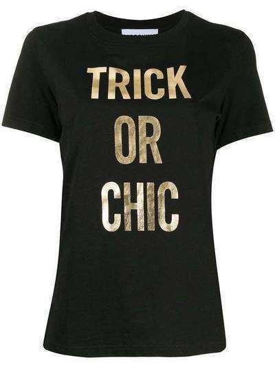 Moschino футболка с принтом Trick or Chic J07090540