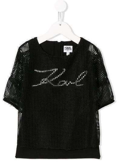 Karl Lagerfeld Kids многослойная футболка с логотипом Z1524609B