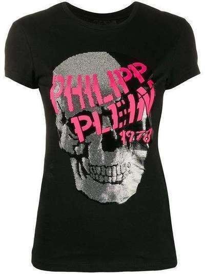 Philipp Plein футболка с принтом Skull и короткими рукавами S20CWTK1914PKN002N