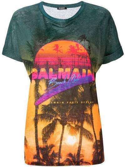 Balmain футболка 'Balmain Beach Club' RF11126I071