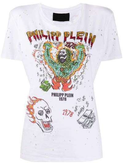 Philipp Plein футболка с принтом P20CWTK2036PTE003N