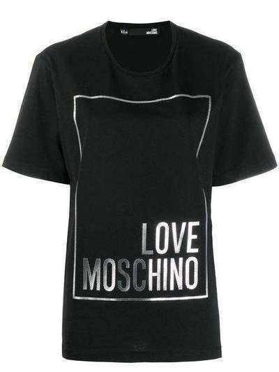 Love Moschino футболка оверсайз с логотипом W4F8722M3517