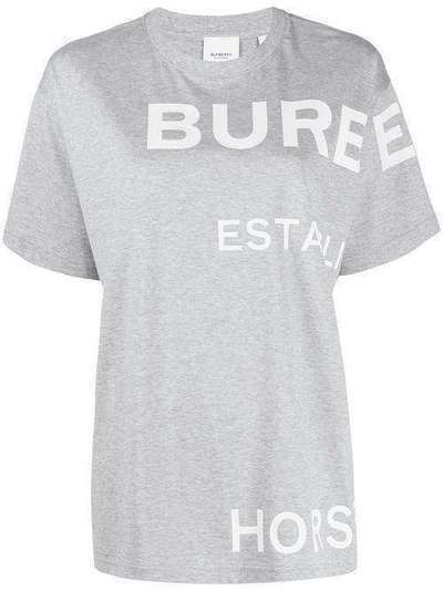 Burberry футболка оверсайз с принтом Horseferry 8028904