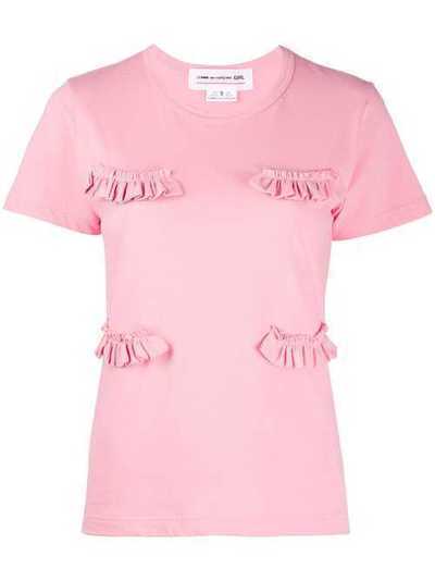 Comme Des Garçons Girl футболка с оборками NET003051C2