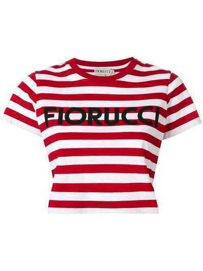 Fiorucci полосатая укороченная футболка STRIP001