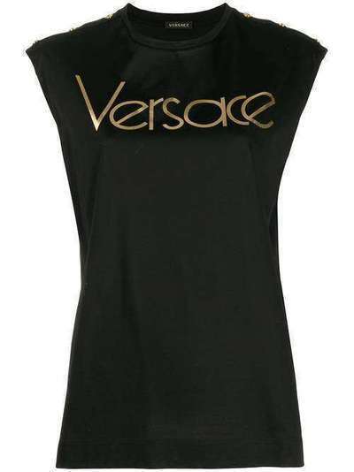 Versace футболка без рукавов с логотипом A83834A201952