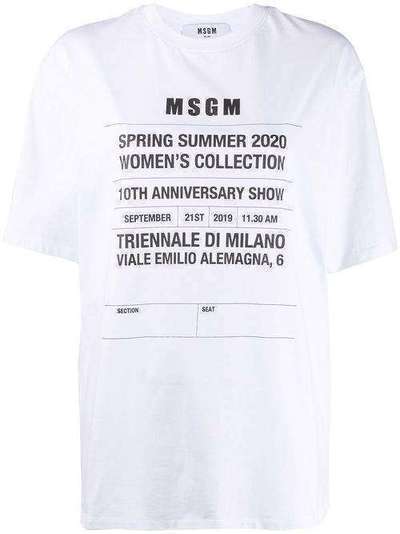 MSGM SS20 oversized T-shirt 2842MDM273207498
