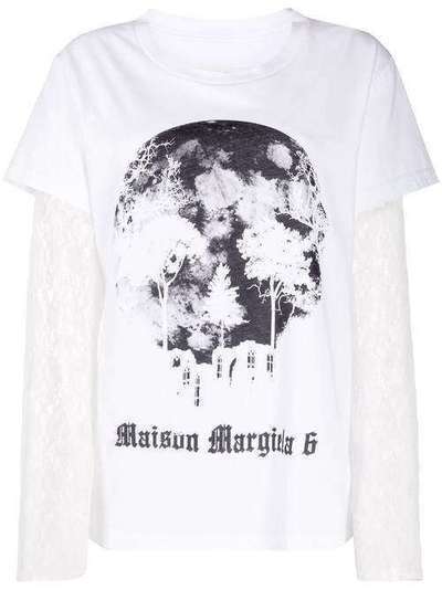 Mm6 Maison Margiela футболка с принтом S32GC0557S23588