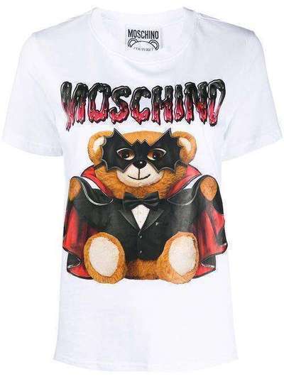 Moschino футболка с принтом Bat Teddybear A07120540